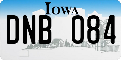 IA license plate DNB084