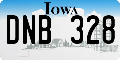 IA license plate DNB328