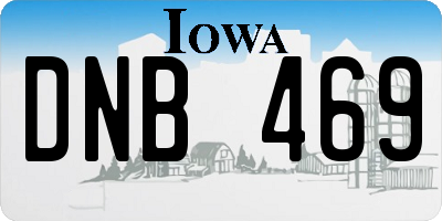 IA license plate DNB469