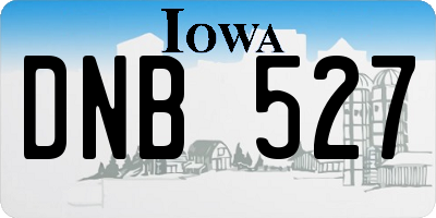 IA license plate DNB527
