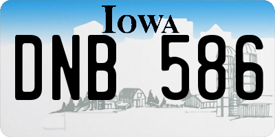 IA license plate DNB586