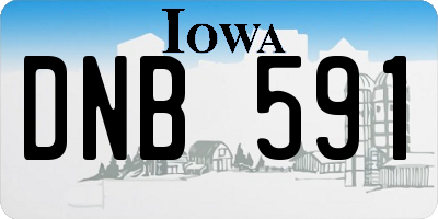 IA license plate DNB591