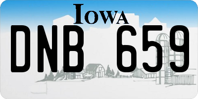 IA license plate DNB659
