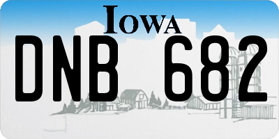 IA license plate DNB682