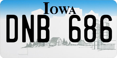 IA license plate DNB686