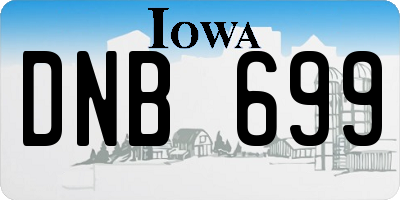 IA license plate DNB699