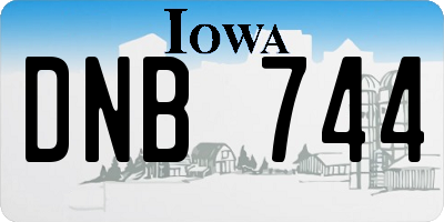 IA license plate DNB744