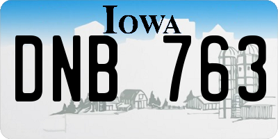 IA license plate DNB763