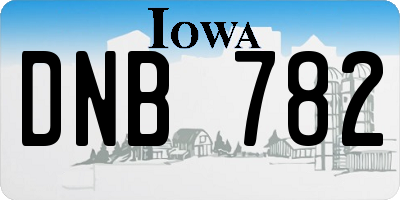 IA license plate DNB782