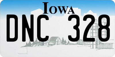 IA license plate DNC328