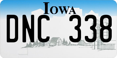 IA license plate DNC338