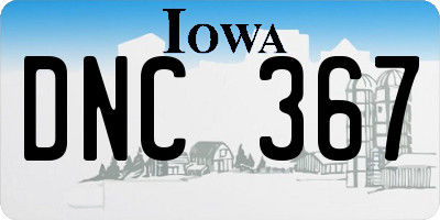 IA license plate DNC367