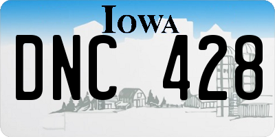 IA license plate DNC428