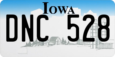 IA license plate DNC528