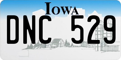 IA license plate DNC529