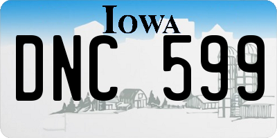 IA license plate DNC599