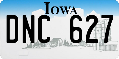 IA license plate DNC627