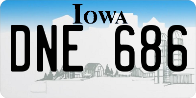 IA license plate DNE686