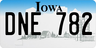 IA license plate DNE782