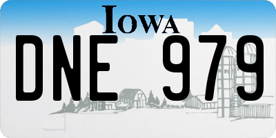 IA license plate DNE979