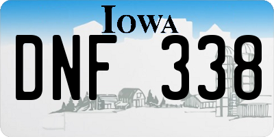 IA license plate DNF338