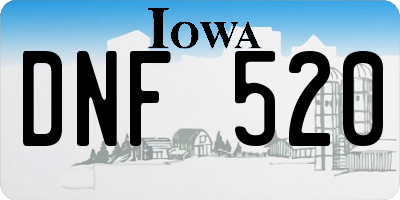 IA license plate DNF520