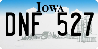 IA license plate DNF527