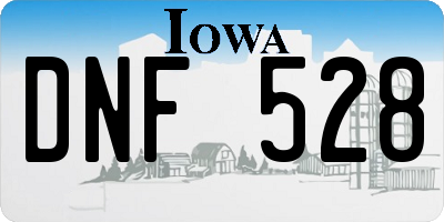 IA license plate DNF528