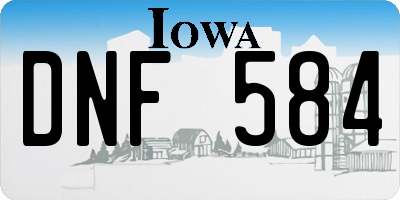 IA license plate DNF584