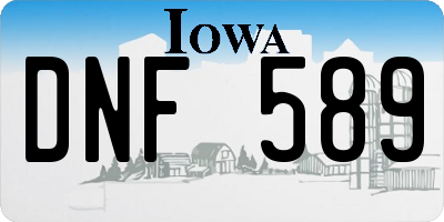 IA license plate DNF589