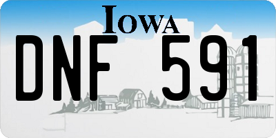IA license plate DNF591