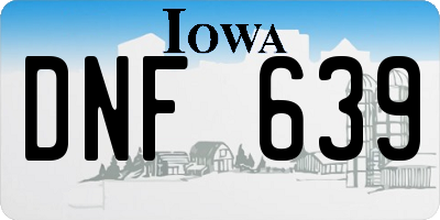 IA license plate DNF639