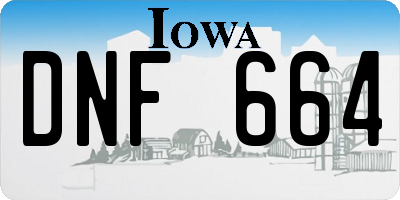 IA license plate DNF664