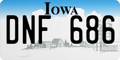 IA license plate DNF686