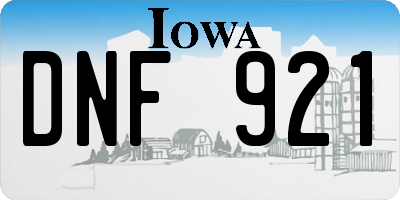 IA license plate DNF921