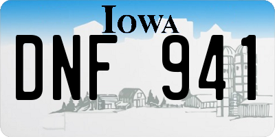 IA license plate DNF941