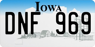 IA license plate DNF969