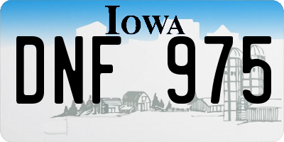 IA license plate DNF975