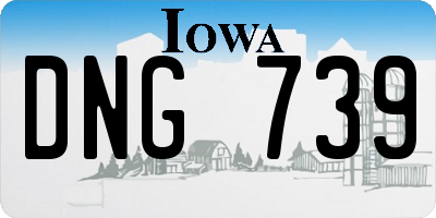 IA license plate DNG739