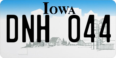IA license plate DNH044