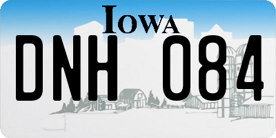 IA license plate DNH084