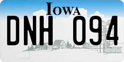 IA license plate DNH094