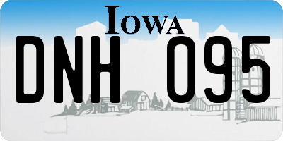 IA license plate DNH095