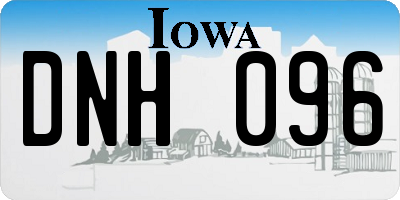 IA license plate DNH096
