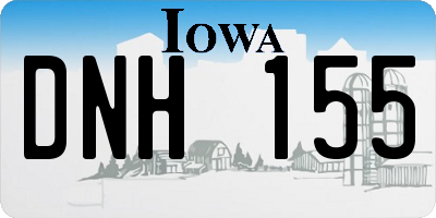 IA license plate DNH155