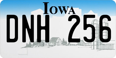 IA license plate DNH256