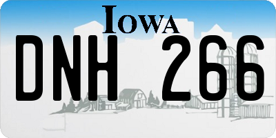 IA license plate DNH266