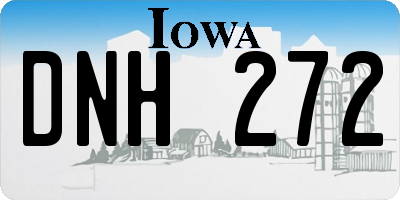 IA license plate DNH272