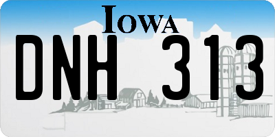 IA license plate DNH313