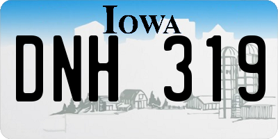 IA license plate DNH319
